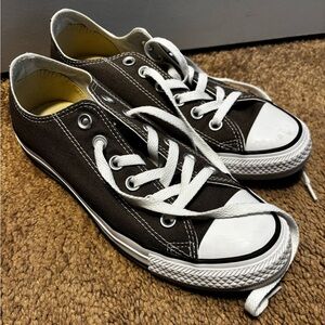 Converse Gray Canvas Sneakers with White Accents
